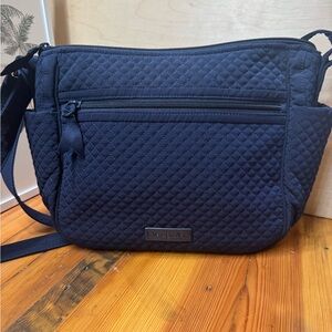 Vera Bradley Quilted Crossbody Bag in Navy Blue